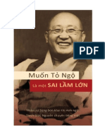 Muon To Ngo La Mot Sai Lam Lon Thien Su Sung Son Thich Giac Nguyen Dich