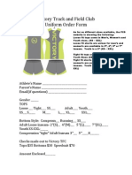 Uniform Order Form