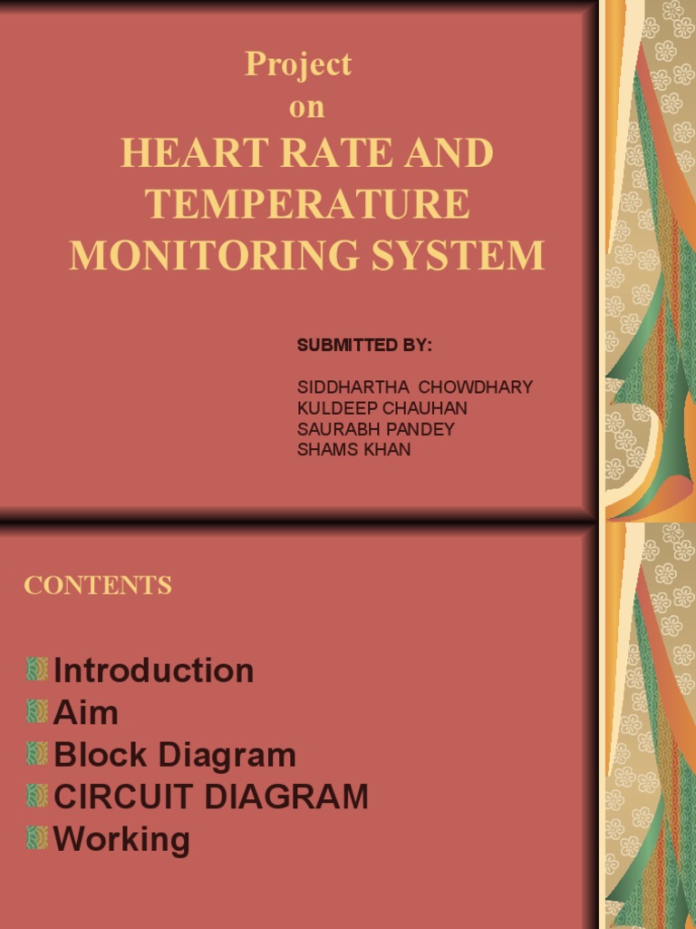 Heart Rate and Temperature Monitoring System | PDF