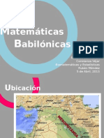 Matemáticas Babilónicas