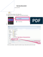 Saving A Document