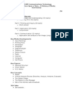 TGJ3/4M Communications Technology Unit 1: Once Upon A Time A History of Media Test Review /50 Test Format