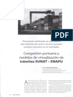 LECTURA Congestion Portuaria y Medidas de Virtualizacion de Tramites Sunat-Enapu