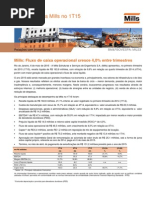 Resultado da Mills no 1T15