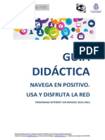 Guía Didáctica, Navega en Positivo, Usa y Disfruta La RED