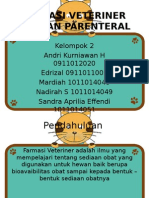 SEDIAAN PARENTERAL Kelompok 2 Farmasi Veteriner