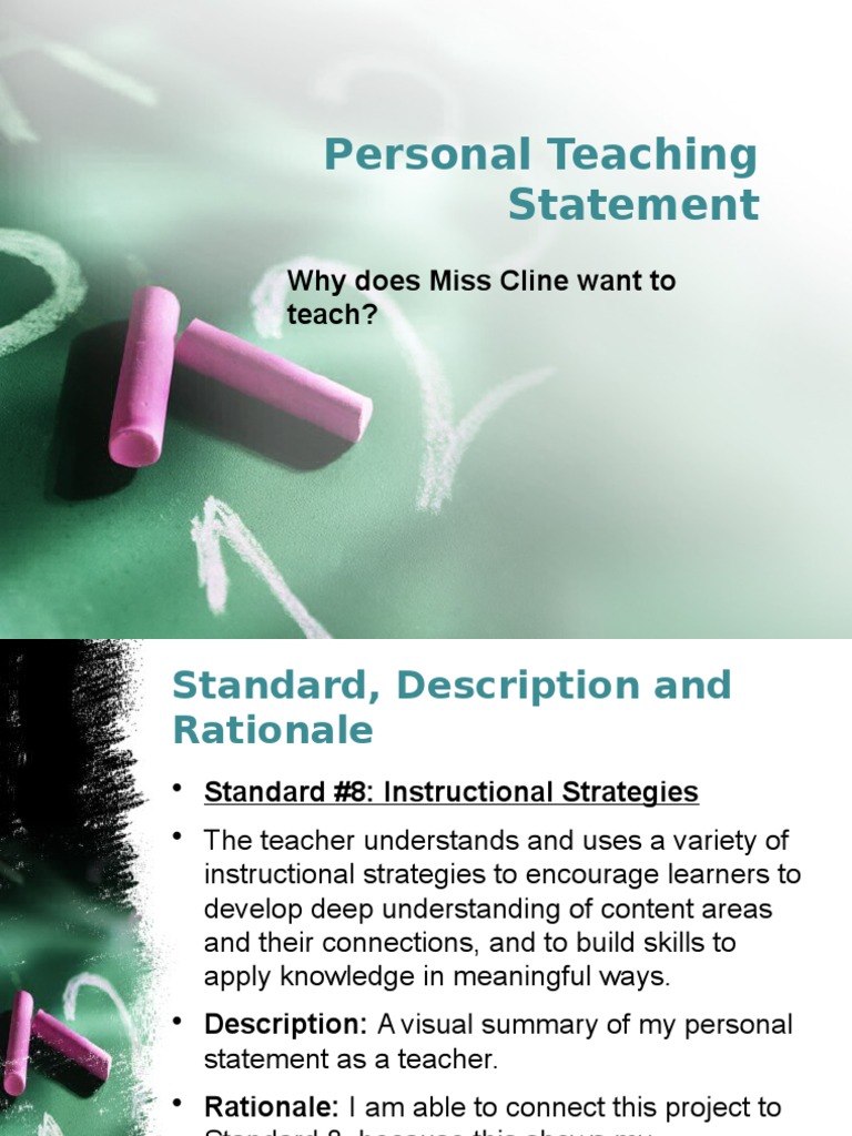 Personal Teaching Statement Overview | PDF
