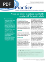 Reduce Modifiable Cardiac Risk Factors in Adults