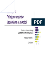 Primjena Matrice Jacobiana U Robotici