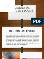 Diseño de Piques y Pozos