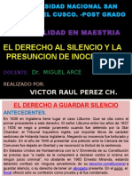 El Derecho Al Silencio y A La Presunción de Inocencia