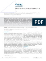 4 Development of Mixed Matrix Membranes for Controlled Release Of