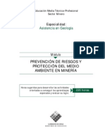 Prevención de Riesgos y Protección Del Medio Ambiente en Minería