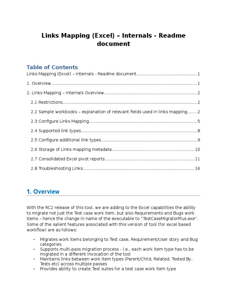 Excel Links Mapping Guide | PDF | Metadata | Microsoft Excel