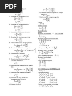 Formulario Teoría Electromagnética