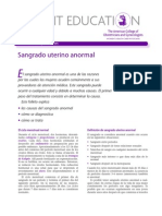 Patient Educati N: Sangrado Uterino Anormal