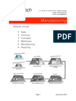 Manufacturing: Modules Include: Sales Invoicing Purchases Warehouse Manufacturing Reporting