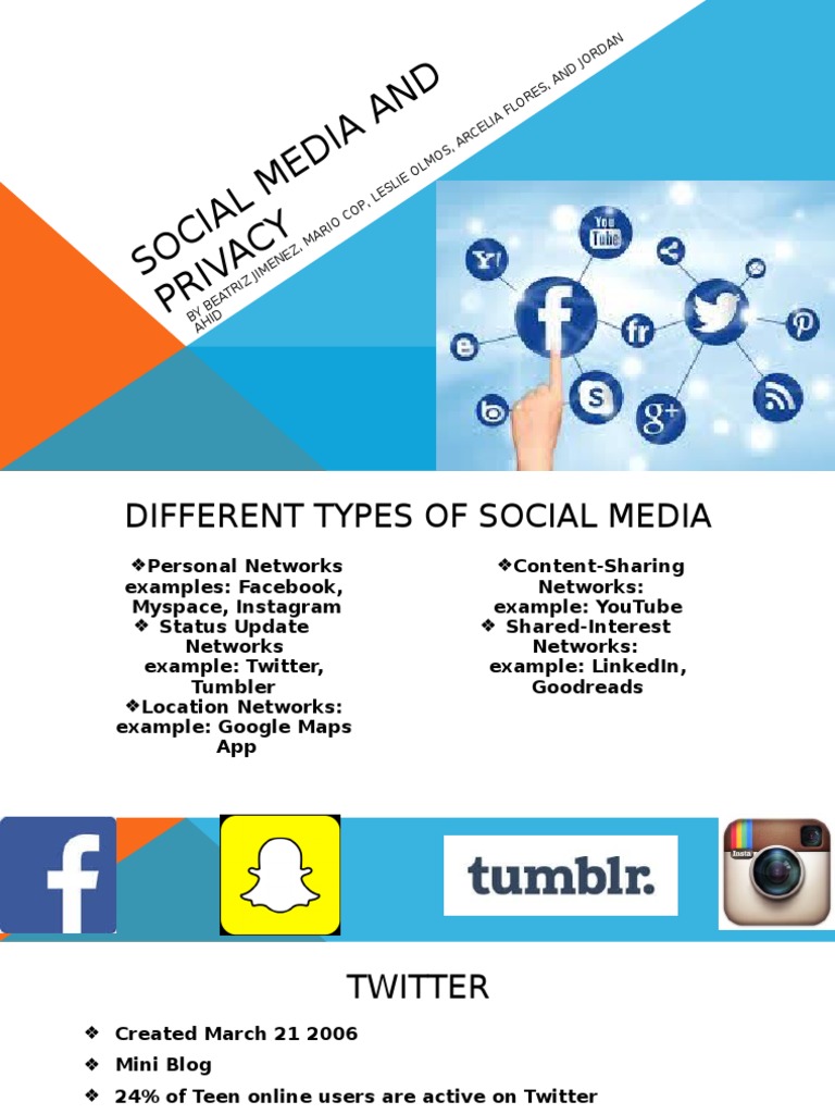 social media and privacy Digital & Social Media Social Media