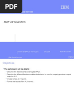 Chapter 01 - 1 - Overview of ABAP List Viewer ALV