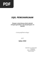 Format Sijil Kokurikulum 2014