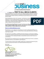 Free Offer To All Beca Clients: Two Year Celebration With Beca