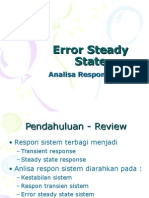 Error Steady State
