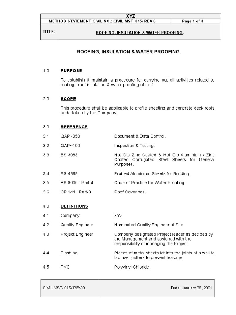 Roofing Insulation & Water Proofing PDF Roof Paint
