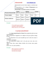Les Pronoms Démonstratifs PDF