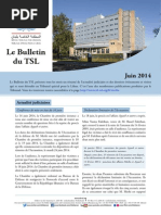 Bulletin du TSL - Juin 2014