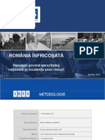 IRES - Perceptii Privind Securitatea Nationala Si Incidenta Unor Riscuri - 2015 - Raport de Cercetare