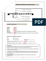 Load Calibration Procedure For Weigh Feeder