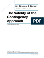 Contingency Approach Final Final Report 15 11 14