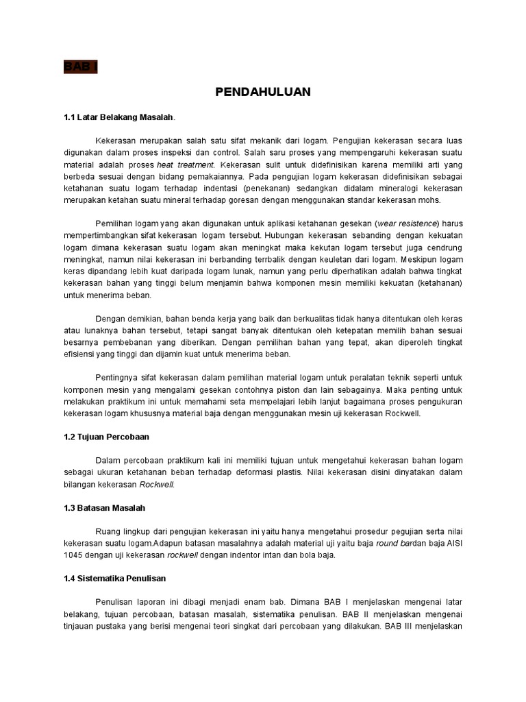 Bab I Pengujian Kekerasan