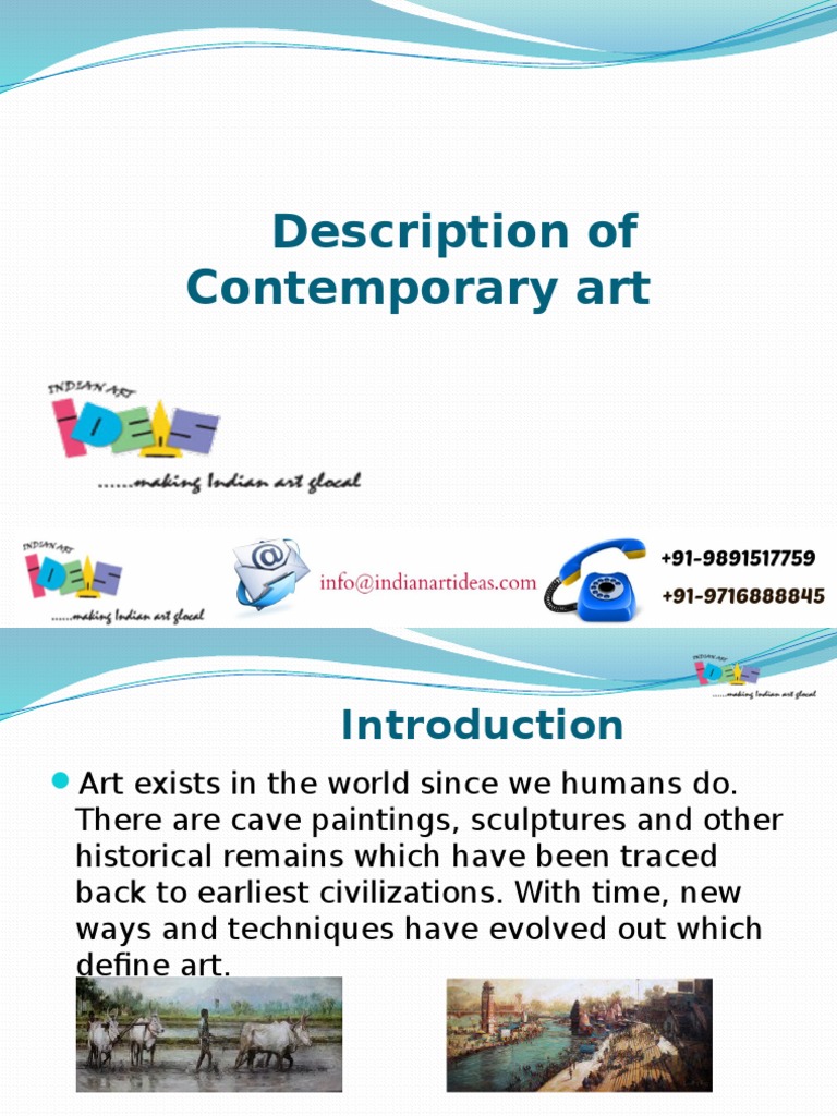 Description of Contemporary Art Contemporary Art Abstract Art