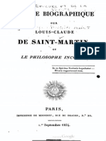 Notice Biographique Sur Louis Claude de Saint Martin
