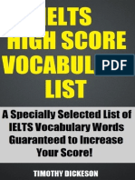 2013 Timothy Dickeson Ielts High Score Vocabulary