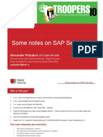 TROOPERS10 Some Notes on SAP Security Alexander Polyakov