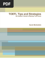 Download eBook Preview - TOEFL Tips and Strategies - An Insiders Guide to Raising Your Score by natgordon SN26449394 doc pdf