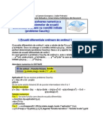 Rezolvarea Numerica A Ecuatiilor Si Sistemelor de Ecuatii Diferentiale Ordinare