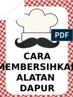 Cara Membersihkan Alatan Dapur