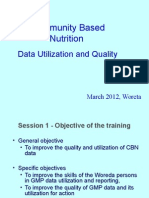 Community Nutrition Data Quality Improvement