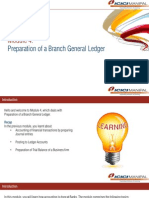 Topic 0 - Preparation of a Branch General Ledger