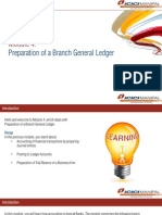 Topic 0 - Preparation of A Branch General Ledger