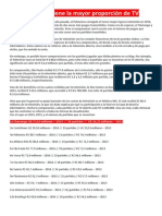 Flamengo Tiene La Mayor Proporción de TV