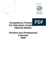 Competency Framework For Education Assistants (Special Needs) FINAL 2008 PDF