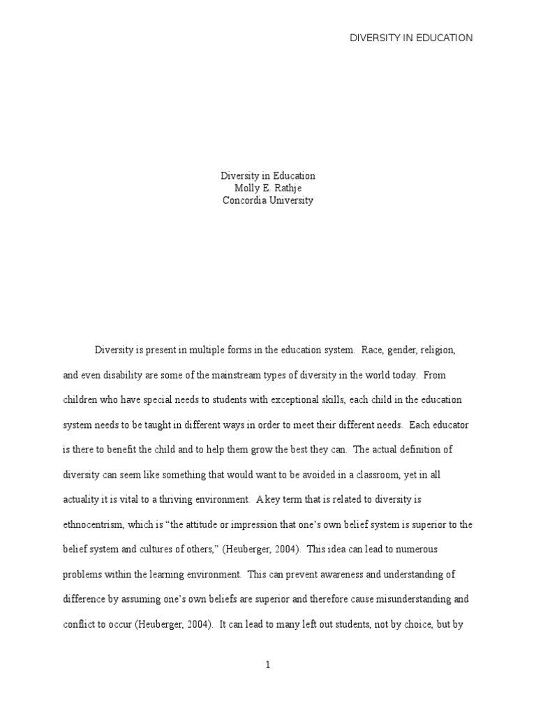 Diversity in Education | PDF | Learning Styles | Classroom