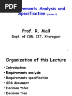 Requirements Analysis and Specification: Prof. R. Mall