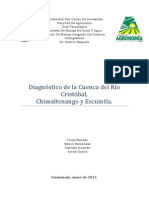 Diagnóstico de La Cuenca Del Río Cristóbal 2013