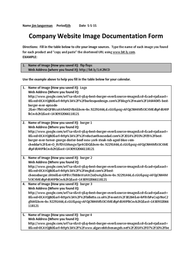 company website image documentation formpdf  Written Communication