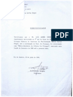 Certificado - Médico Residente de La Clínica Ivo Pitanguy